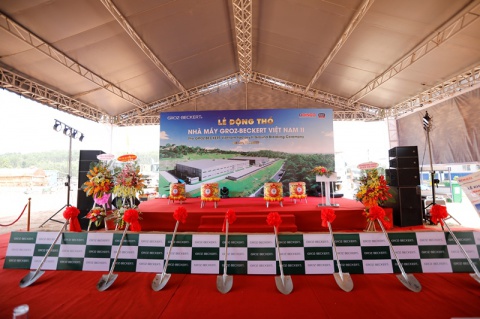 DINCO E&C CARRYING OUT THE GROUNDBREAKING OF GROZ – BECKERT VIET NAM II FACTORY