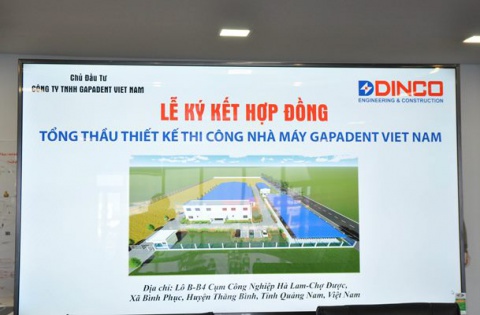 CONTRACT SIGNING CEREMONY OF GENERAL CONTRACTOR FOR GAPADENT VIETNAM PROJECT.