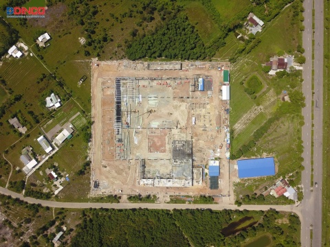 IMAGES OF CONSTRUCTION PROGRESS OF CHAN MAY QUARTZ MACHINING FACTORY IN HUE AFTER 3 MONTH OF COMMENCEMENT